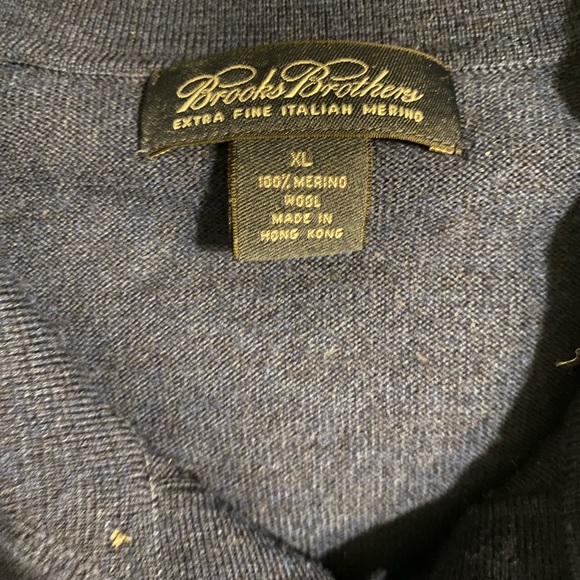 Brooks Brothers Men's XL Merino Wool Colared Shirt - Picture 2 of 4